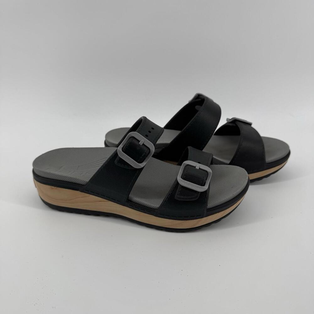 Dansko Kandi Slide Women’s 40 (US 9.5-10) Faux Wood Sandals Comfort